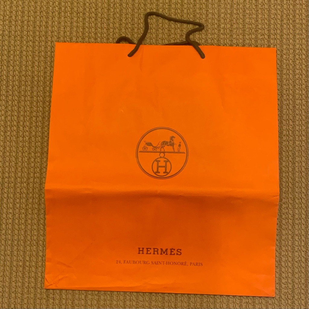 Authentic Hermes Shopping Bag